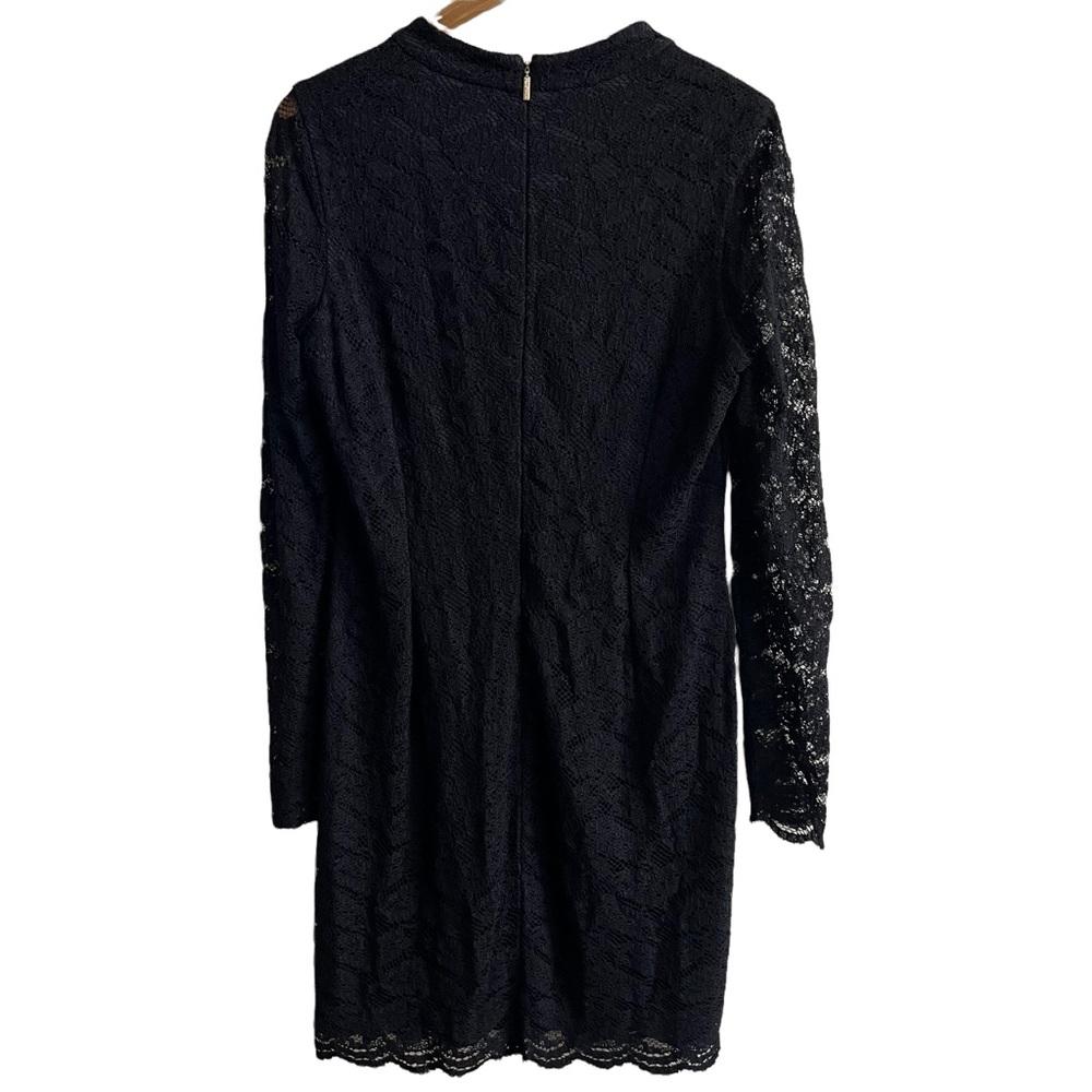 Karl Lagerfield Black Lace Long Sleeve Dress - Picture 7 of 7